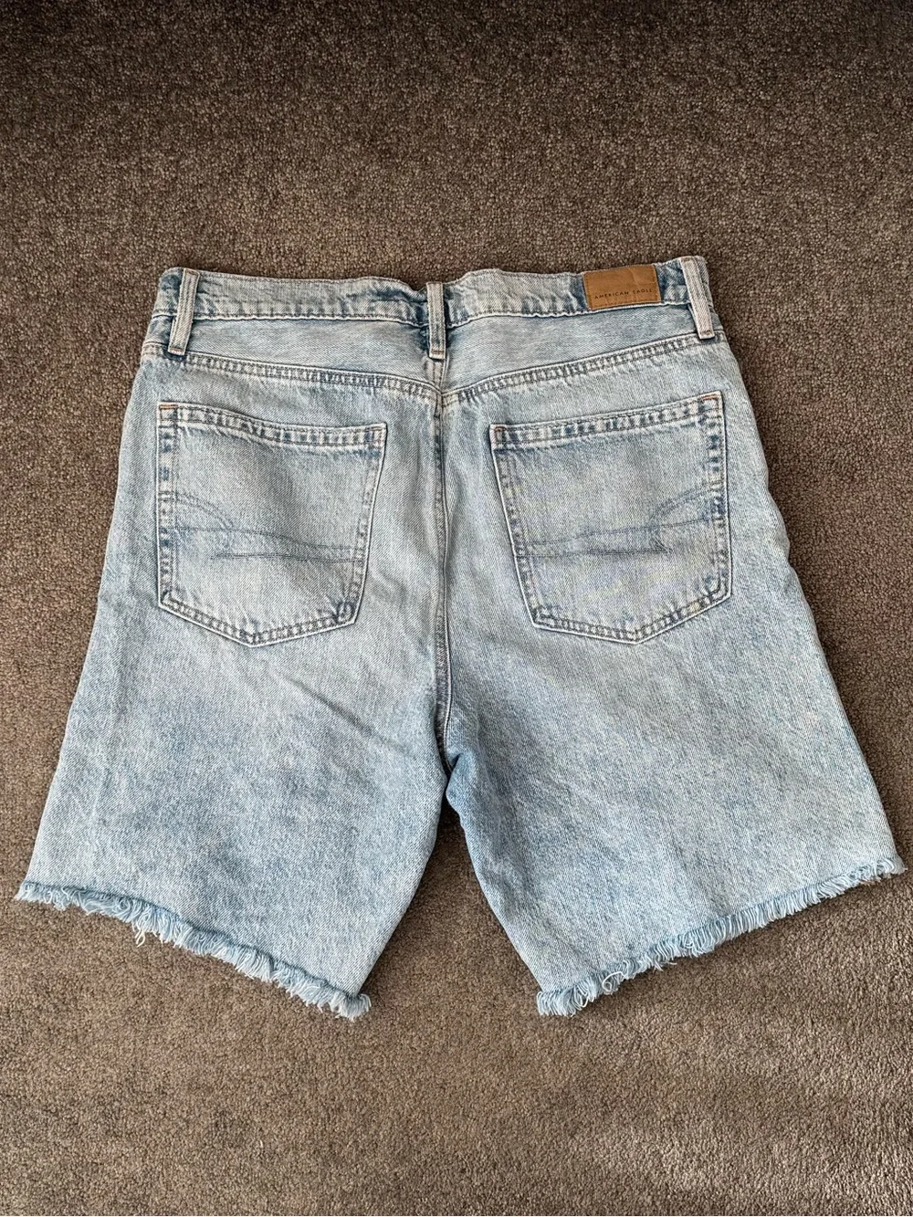 AE Low-Rise Denim Baggy Skater Short